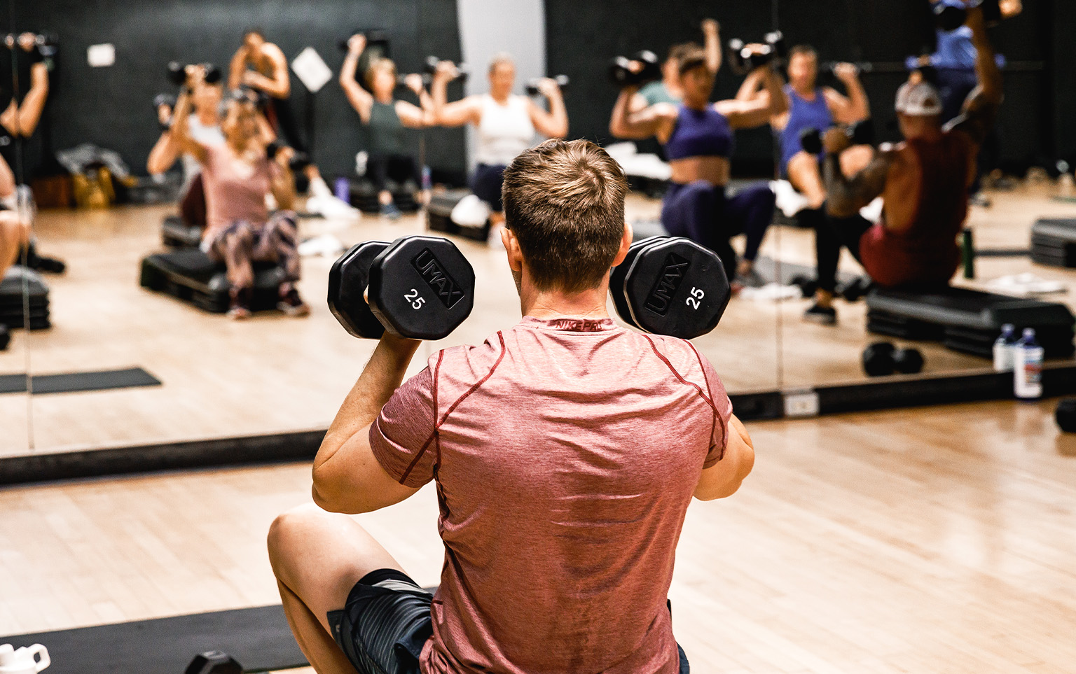 man with dumbbells, strength training 101
