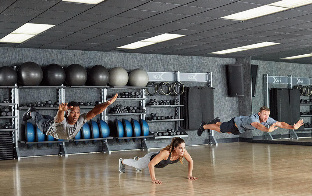Members working out in Studio 1